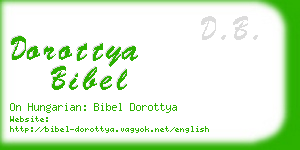 dorottya bibel business card